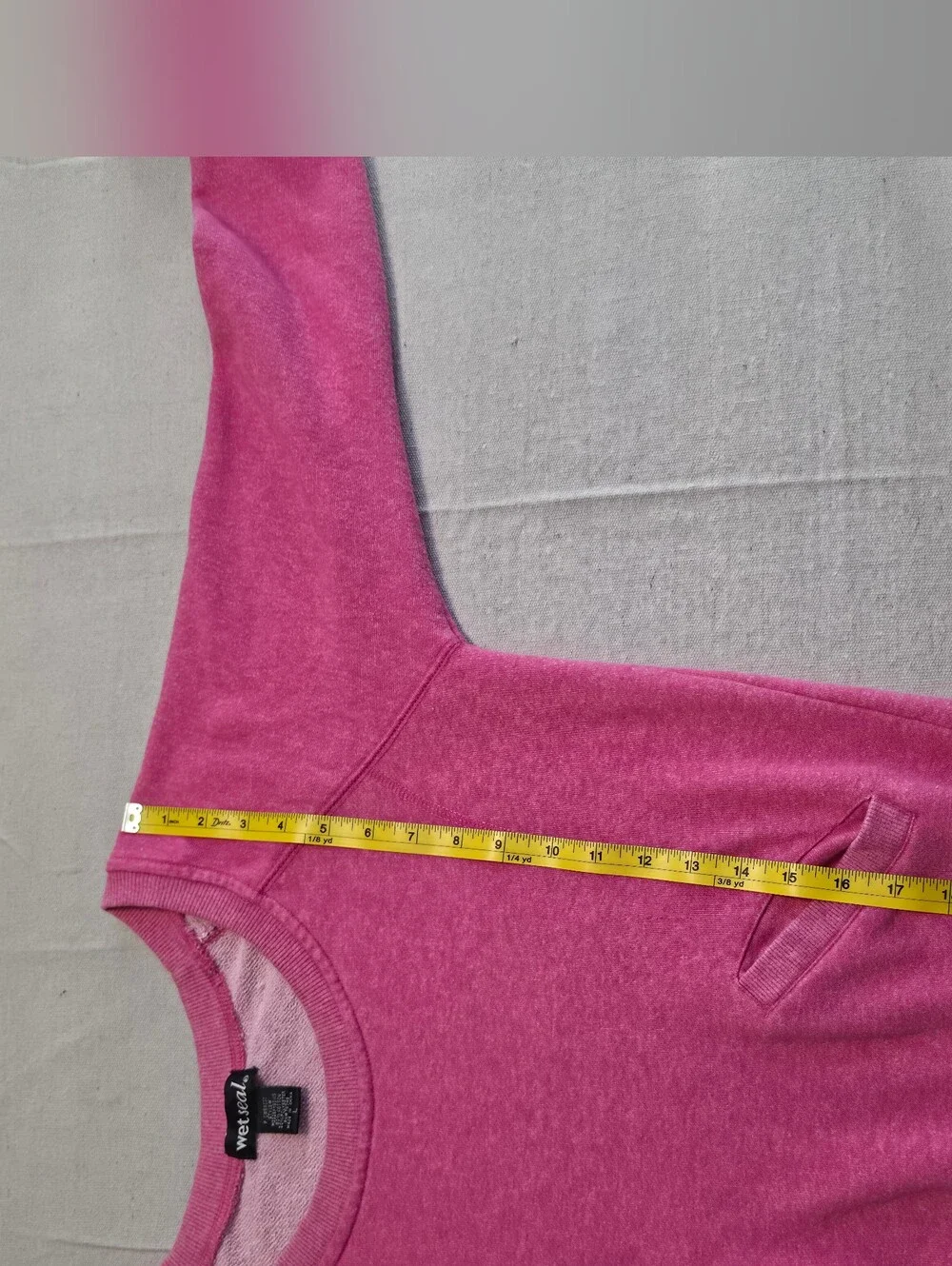 Wet Seal Sweatshirt Front Pockets Pink Women's Size L